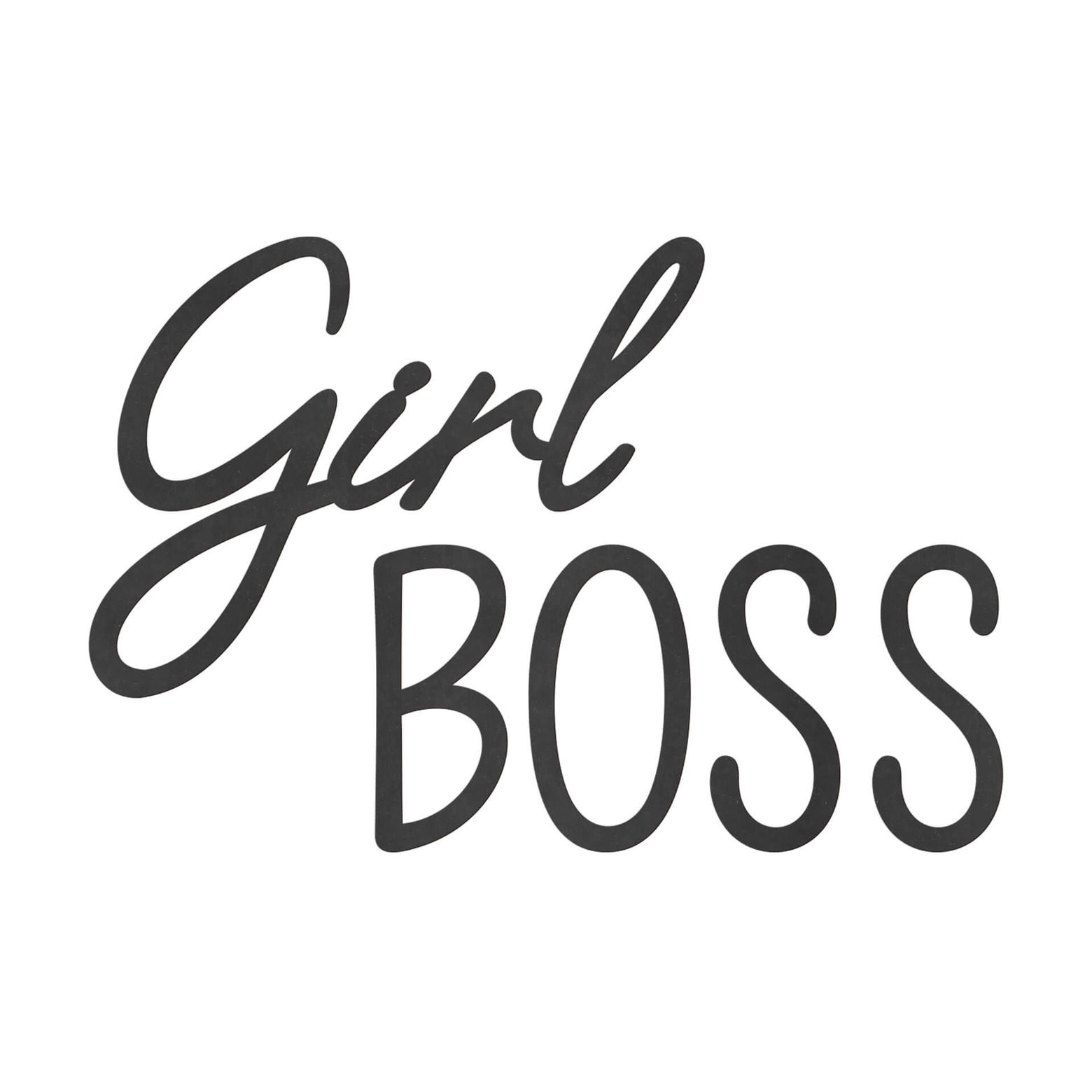 MDF Decoration Girl Boss