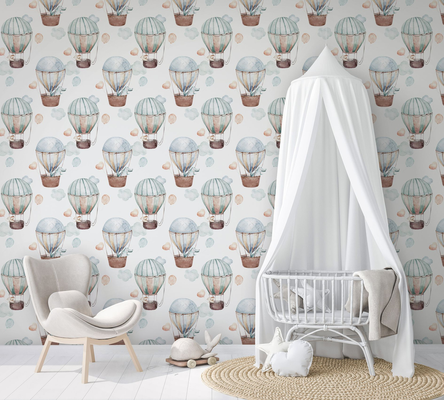 Papier Peint Enfant Bleu Design