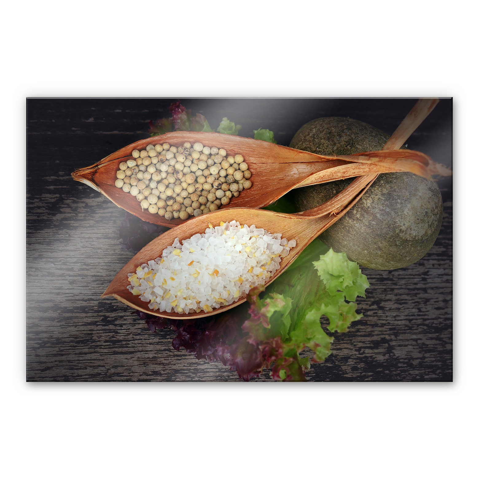 Salt and Pepper Kitchen Splashback