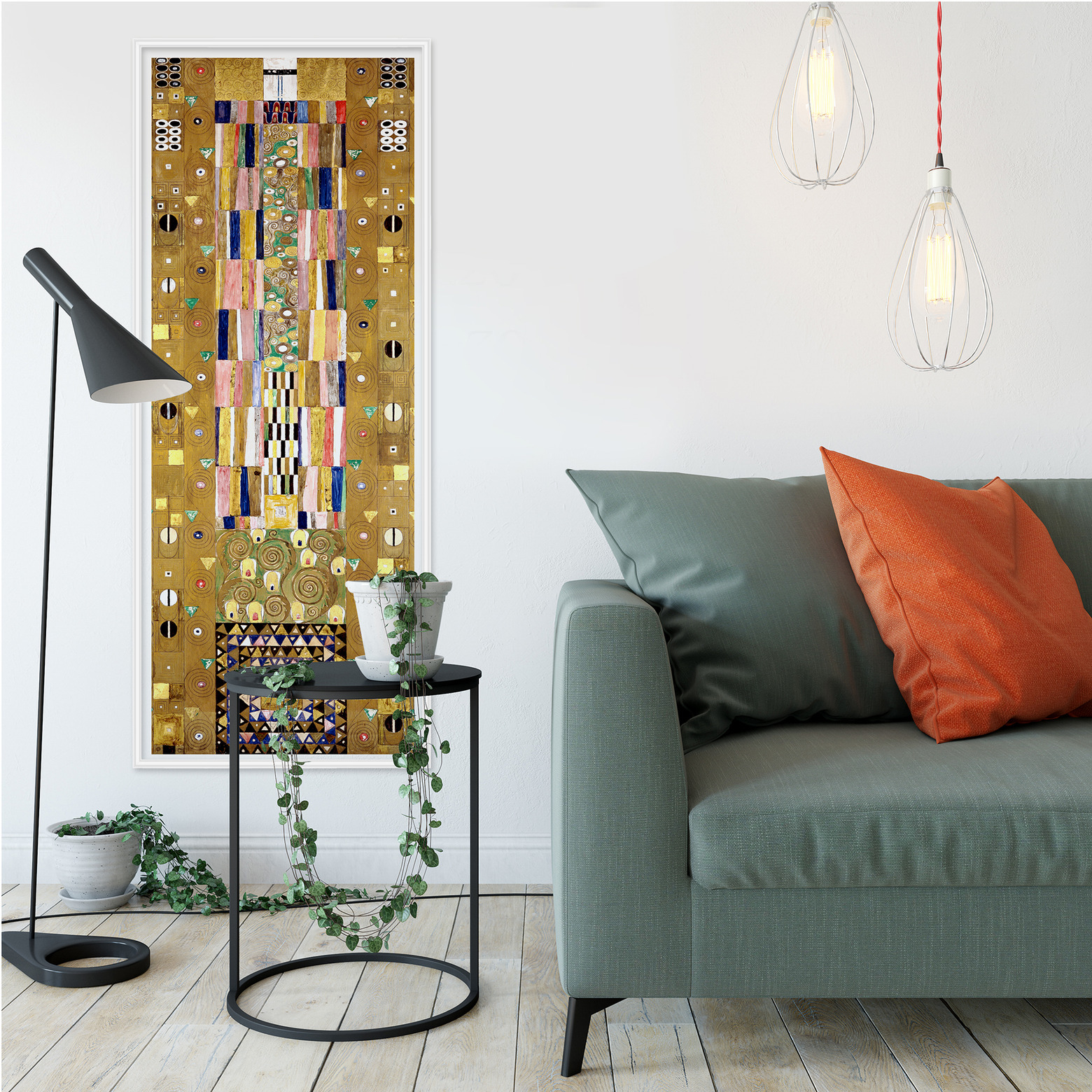 Gustav Klimt-Wasserschlangen 70x50cm Ölgemälde Handgemalt