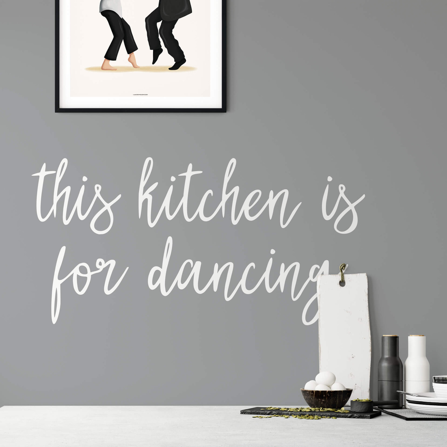 Wandtattoo This kitchen is for dancing wallart.de
