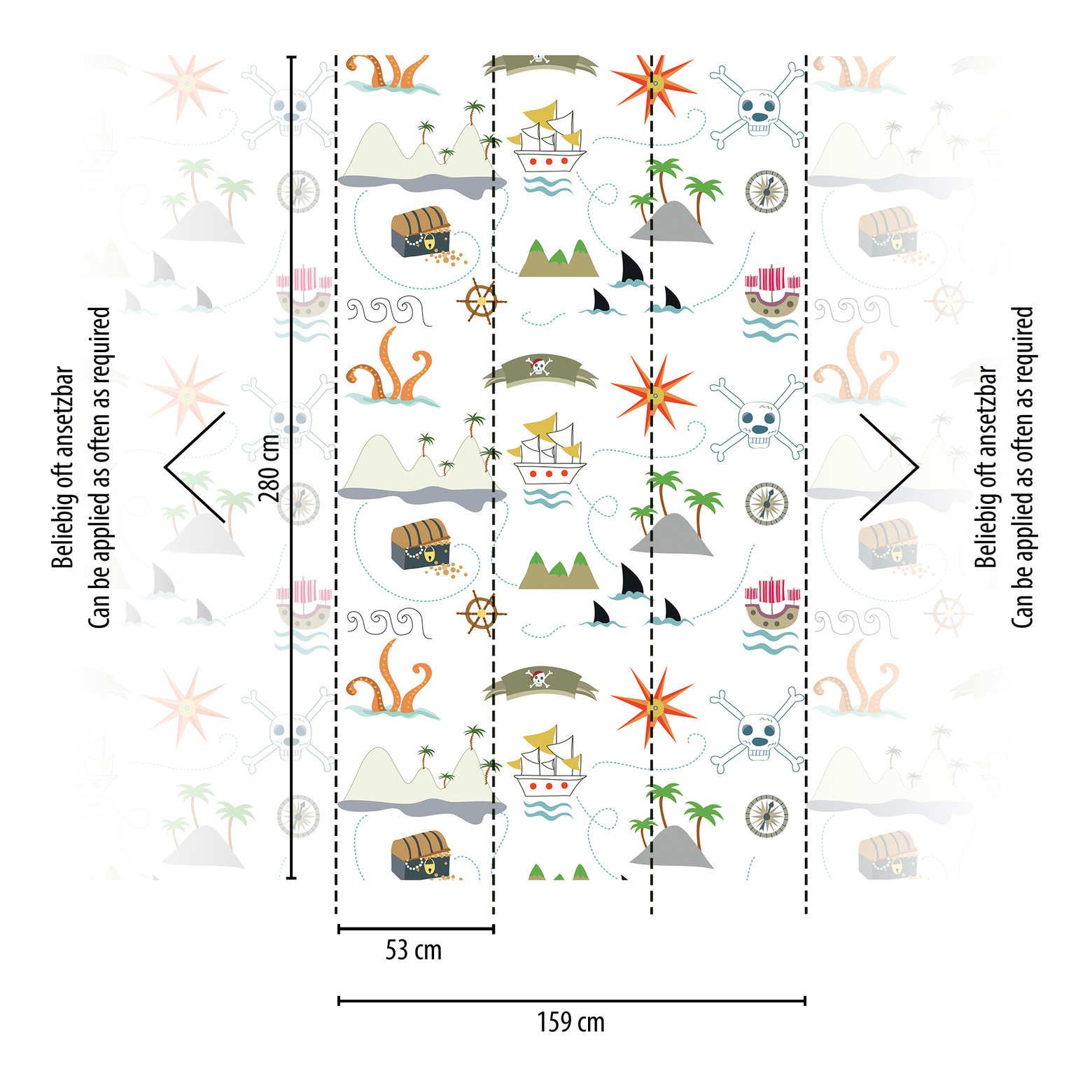 nursery wallpaper coloured cream nonwoven wallpaper art for children