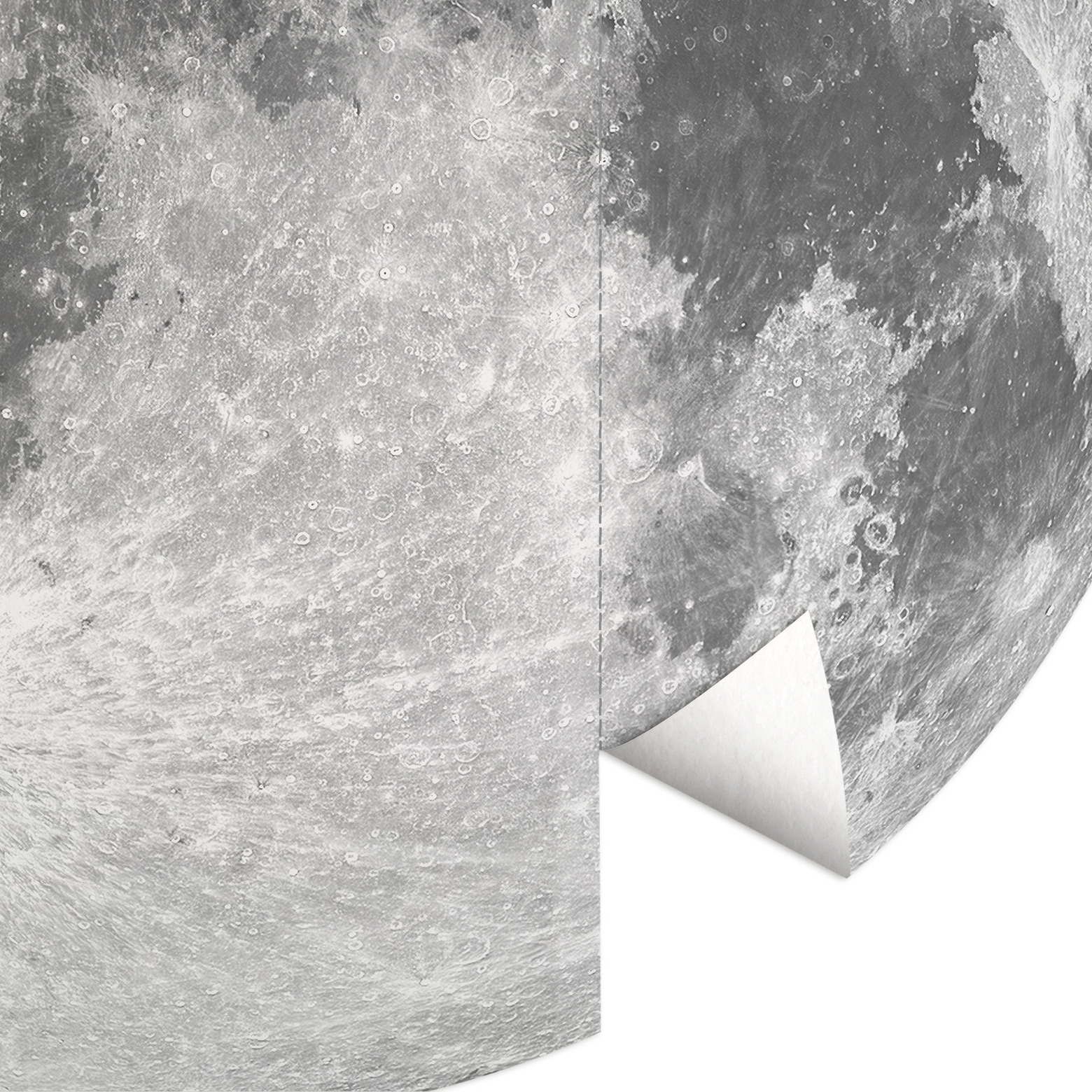 Leinwandbild Vollmond Auf Meer – Schwarz-Weiß, Moderne Wanddekoration, Gallery Wrapped, Inkl. Aufhängung