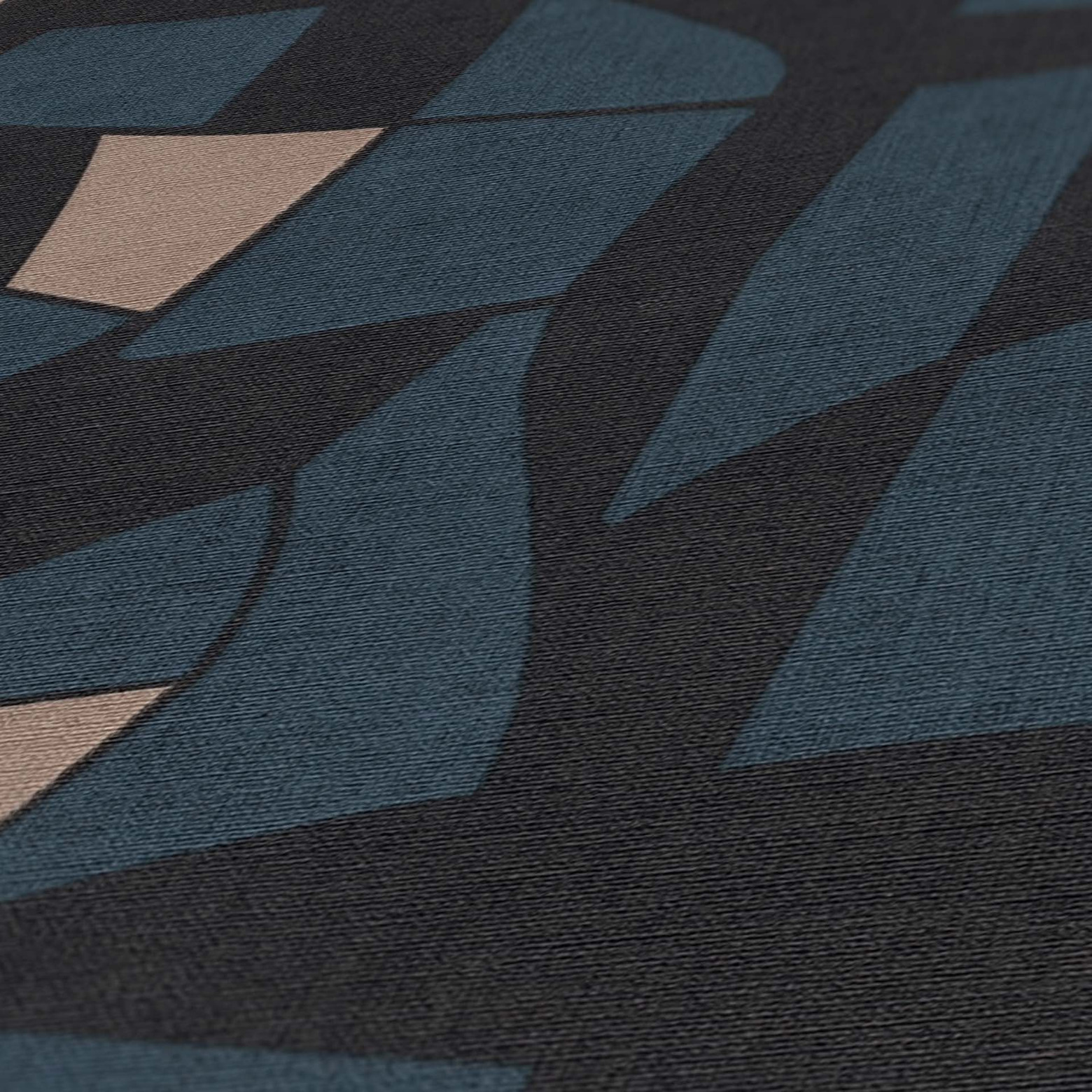 Effen behang turquoise blauw - A.S. Création | wall-art.nl