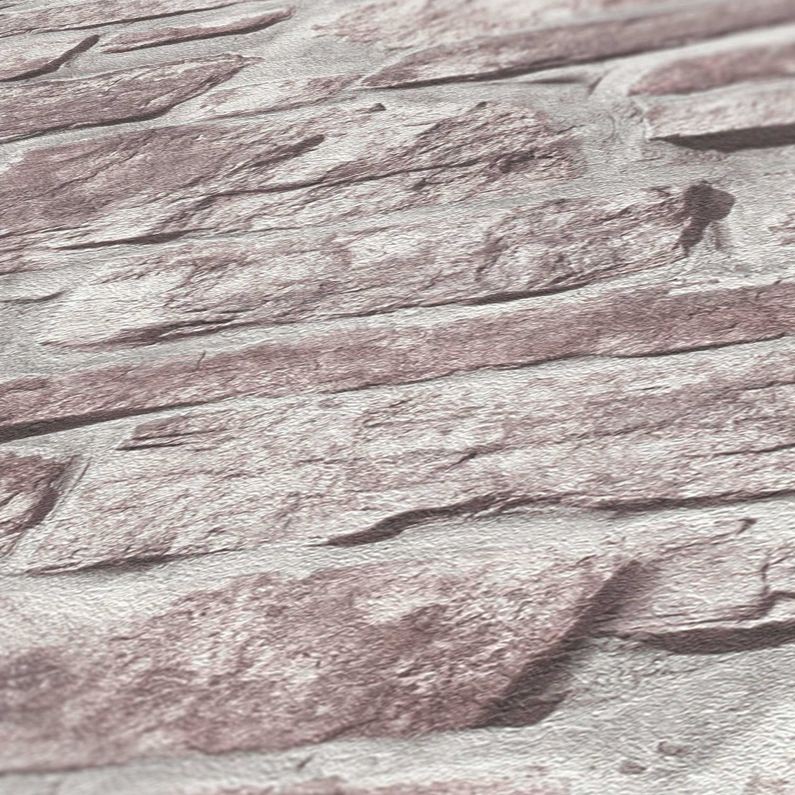 natural stone wallpaper grey white Fleece wallpaper stone optic