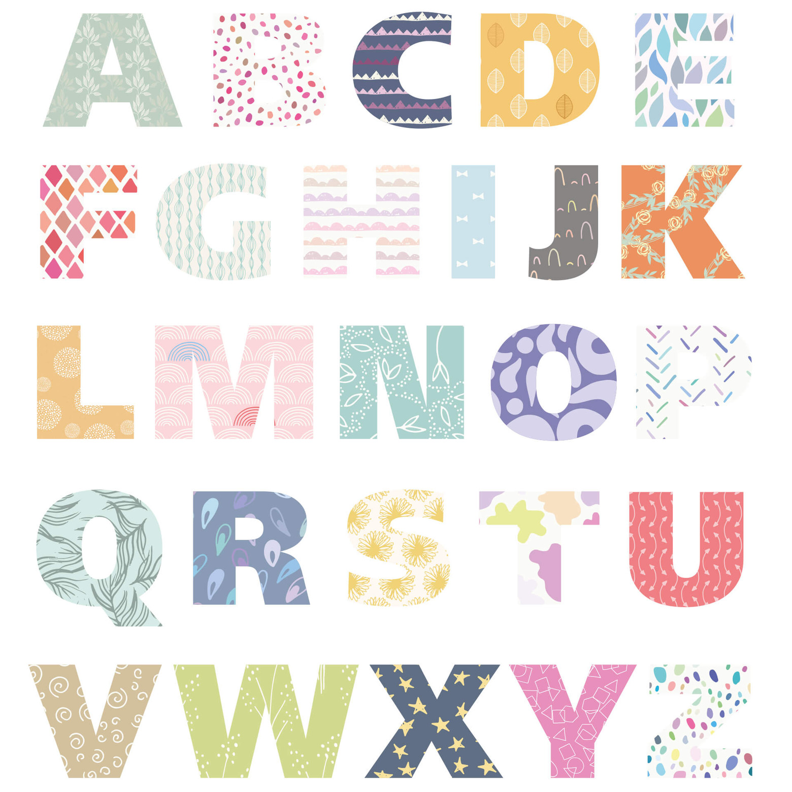 Adesivi Murali Con Lettere Dell'Alfabeto In PVC - SHOWERORO, Foglio 43x16cm, Colori Assortiti Per Cameretta Bambini