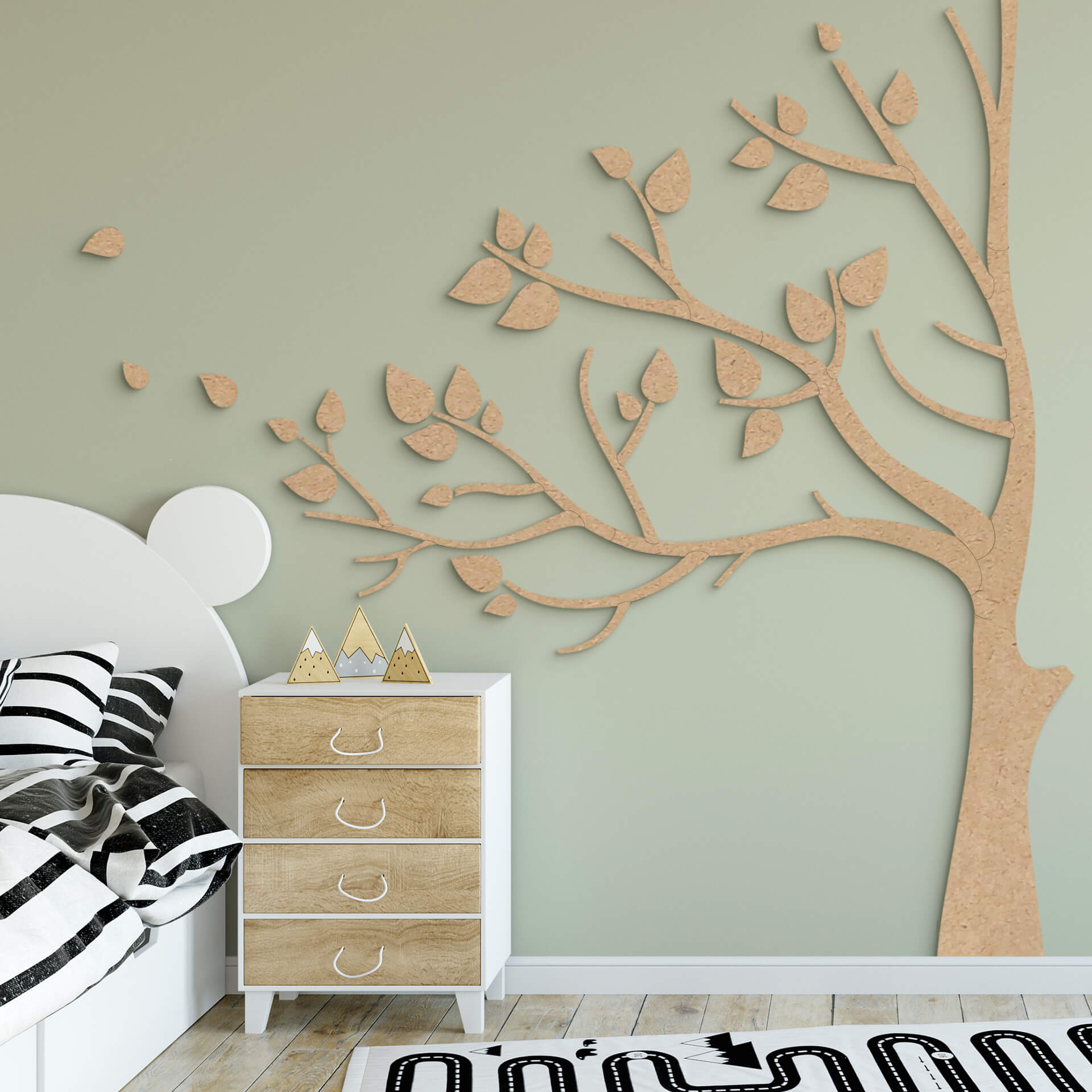Wanddeko XXL Baum - MDF Natur | wall-art.de
