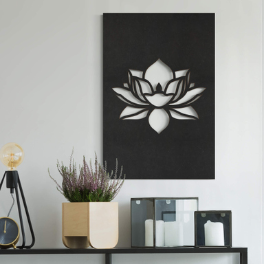 Sa Dec - Suspension en Bois Fleur de Lotus 48 cm - Terre de Siam