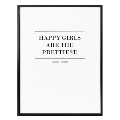 Kunstdruck Din A4 Audrey Hepburn – „Elegance Is The Beauty“ – Poster Ohne Rahmen