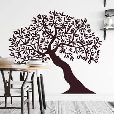 Wandtattoo Asiatischer Baum - ein Bonsai Baum als Wandtattoo | wall-art.de
