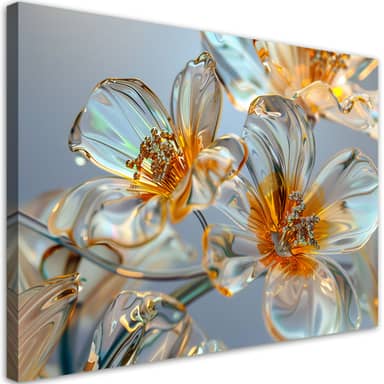 InstyleArt Fiori solitari Stampa su Tela 60x40 cm Artistica murale