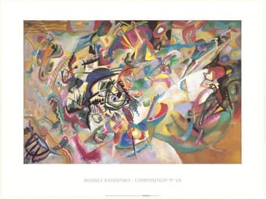 Tableau Sur Toile 'Moscou I' De Kandinsky – Impression HD 60x90 Cm, Décoration Murale Abstraite