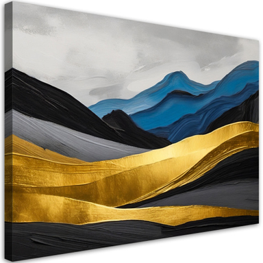 Toile Abstraite Montagne, Art Mural Moderne, Impression Sur Toile, Non Encadrée, Non Tendue