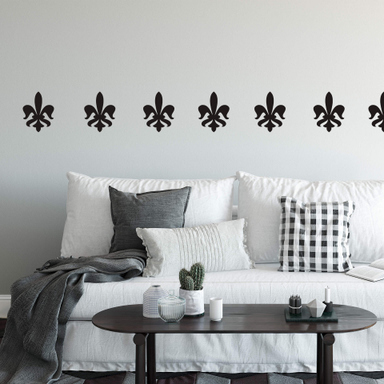 Wandtattoo Lilienranke – 29x55 Cm, Schwarz, Konturgeschnitten, Wiederablösbar, Für Raufaser & Glatte Wände