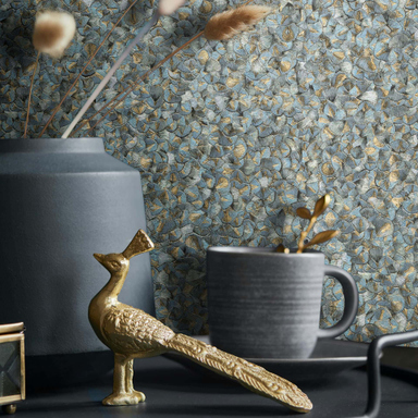 Vliesbehang zwart zilver Sier Klassiek Woonkamer Slaapkamer Keuken Lounge Harald Glööckler Premium kwaliteit Gemaakt in Duitsland 10,05 x 0,70m 54469 marburg nieuw