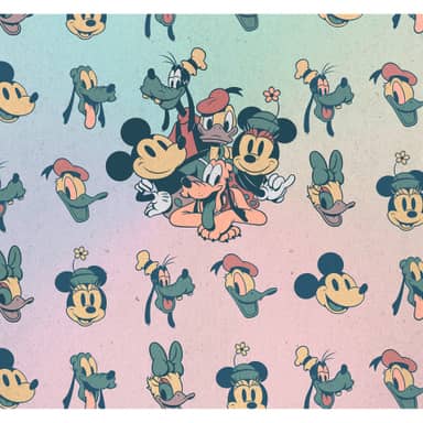 Open Road Brands Decorazione da tavolo in legno con Topolino e Minnie, da appendere o esporre