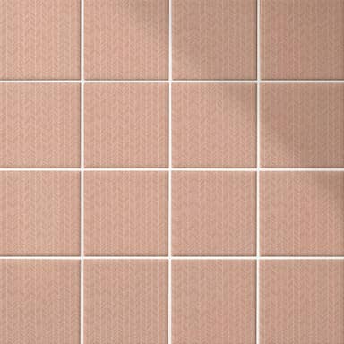 Kiwistar Adesivi per piastrelle rosa satinata – 15 x 15 cm – 25 pezzi