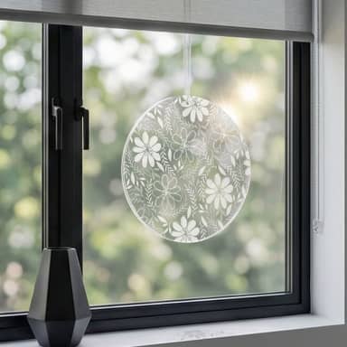 2 Pezzi Fata dei Fiori in Acrilico da Appendere per Finestra,Decorazione per Finestra in Acrilico Fata Elfo, Decorazioni per le Vacanze,Decorazioni di Natale,Regalo per Ragazze,Mamma (Stile-C