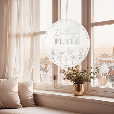 Adlerflagge Buntglas-Fensterhänger Aus Acryl – Runder Ozean-Motiv Sonnenfänger Für Fenster, Garten & Wand
