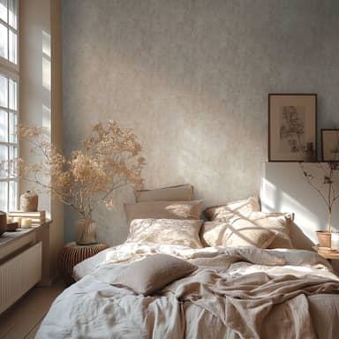 Carta Da Parati Intonaco Ottico Bianco Grigio - Carta Da Parati In Ottico Bianco Grigio Carta Da Parati In Tessuto Non Tessuto A S Cr Ation - Foto 4