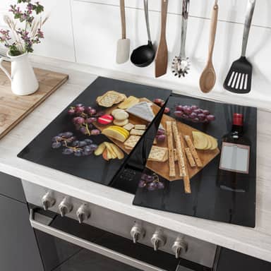 TMK Fornuis afdekplaat 90 x 52 cm, glas, keramische