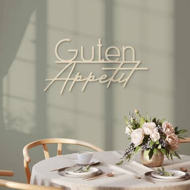 Klebesüchtig Wandtattoo „Guten Appetit“ – 90 X 38 Cm, Hellgrün, Selbstklebend Für Wand, Möbel & Mehr