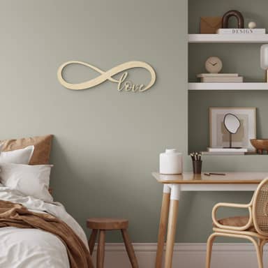 Location décoration NORD - Lutecia - Mot bois « Love