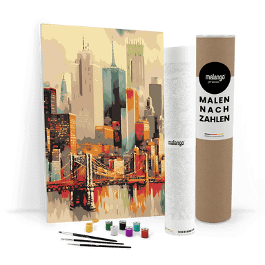 ZHXXFD Malen Nach Zahlen Für Erwachsene – Brook Bridge New York Leinwand-Set, DIY-Gemälde Mit Acrylfarben