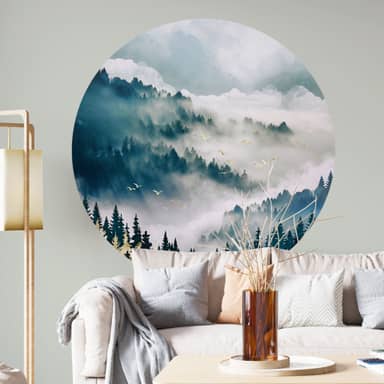 Decora Outlet Plaque Murale Abstraite Bohème Soleil Lever Du Soleil