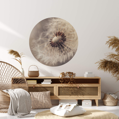 Wandtattoo Blumenranke Luna – 80x60 Cm In Goldgelb, Selbstklebend Für Wohnzimmer, Bad & Mehr