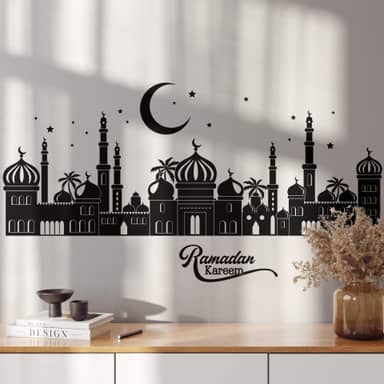De Kaart Van De Ramadangroet Met Ster, Halve Maan En Fanuslantaarns Het Gloeiende Teken Neon Ramadan Heilige Maand Image116609775