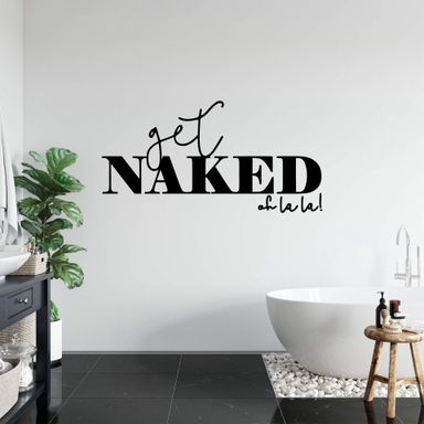 Wandaufkleber „Glück Ist Eine Schöne Lange Heiße Dusche“ – Perfekt Fürs Badezimmer! Zitat-Deko