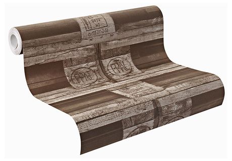 Rasch Vliestapete Crispy Paper natur, Erdtöne | wall-art.de